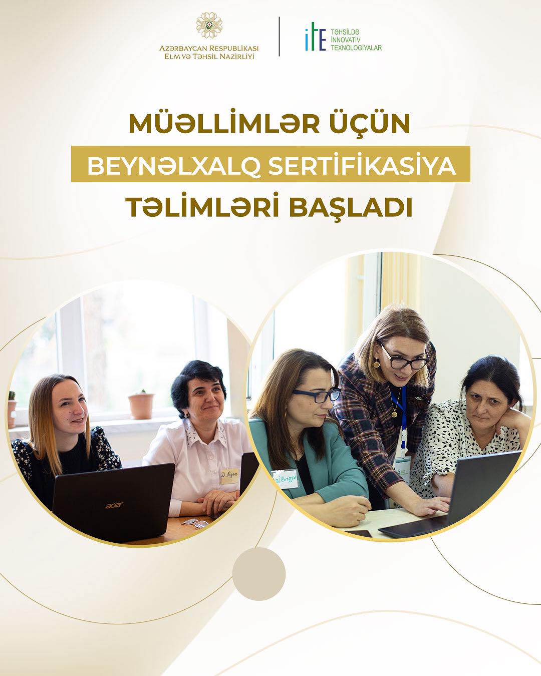 Müəllimlər üçün beynəlxalq sertifikasiya təlimləri başladı!